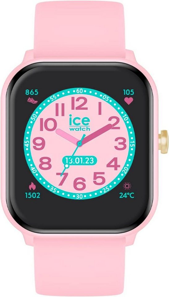 ice-watch mit Silikonarmband Smartwatch (1,40 Zoll), Hochwertige für Mädchen mit vielseitigen Funktionen von ice-watch