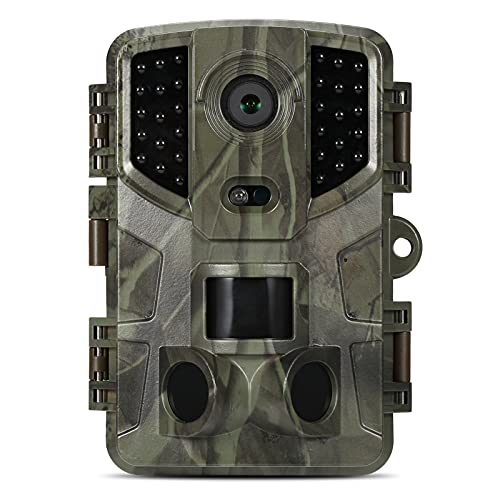icefox Wildkamera 20MP 1080P Full HD Wildkamera mit Bewegungsmelder Nachtsicht IP66 Wasserdichter für die Überwachung von Wildtieren von icefox