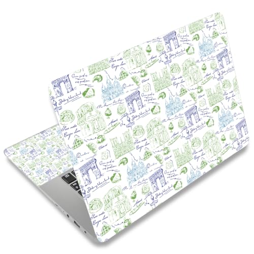 icolor Laptop Skin Aufkleber Folie Cover Vinyl Aufkleber für 13" 13,3" 14" 15" 15,4" 15,6 Zoll Notebook Schutzfolien Laptop Selbstklebend Kunst Dekorative Aufkleber Schutzhülle (Skin077) von icolor