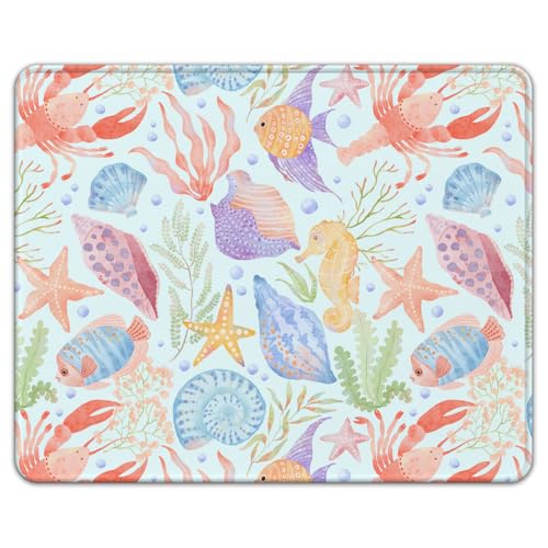 icolor Premium Mauspad mit genähten Kanten,260x210mm Großformat,3mm Dicke, Waschbares Rutschfester Mousepad,Glatte Oberfläche für Laptop,Office Home & Computer Desk Pad (Mauspad-01) von icolor
