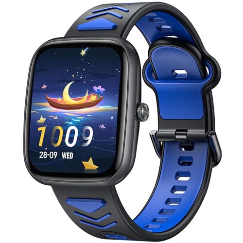 Smartwatch Kinder mit Telefonfunktion Wasserdicht Fitnessuhr: 1.75'' Kinder Smart Watch mit Schrittzähler Sport Telefonieren Kinder Fitness Tracker Uhr mit Wecker Armbanduhr für iPhone Android iOS von idomars