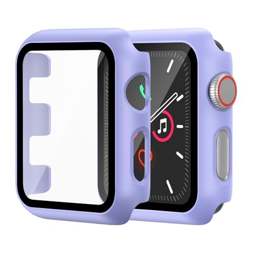 Hartschalen-Schutzhülle für Apple Watch Serie 3/2/1, 42 mm [vollständiger Schutz], integrierter Displayschutz, berührungsempfindlich, schlanke Stoßfängerabdeckung für iWatch S3/S2/S1, Zubehör, 42 mm von idudu