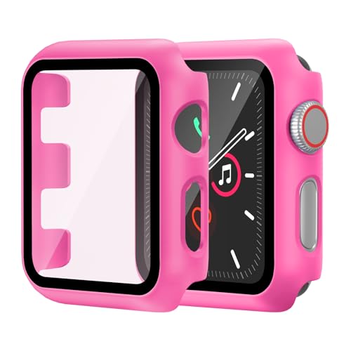 Hartschalen-Schutzhülle für Apple Watch Serie 3/2/1, 42 mm [vollständiger Schutz], integrierter Displayschutz, berührungsempfindlich, schlanke Stoßfängerabdeckung für iWatch S3/S2/S1 Zubehör, 42 mm von idudu