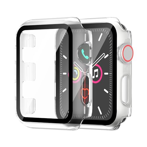 Hartschalen-Schutzhülle für Apple Watch Serie 3/2/1, 42 mm [vollständiger Schutz], integrierter Displayschutz, berührungsempfindlich, schlanke Stoßstangen-Abdeckung für iWatch S3/S2/S1, Zubehör, 42 mm von idudu