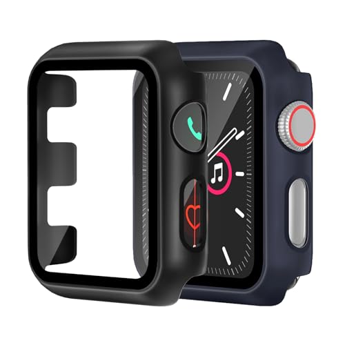 Hartschalen-Schutzhülle für Apple Watch Serie 3/2/1, 42 mm [vollständiger Schutz], integrierter Displayschutz, berührungsempfindlich, schlanke Stoßstangen-Abdeckung für iWatch S3/S2/S1, Zubehör, 42 mm von idudu