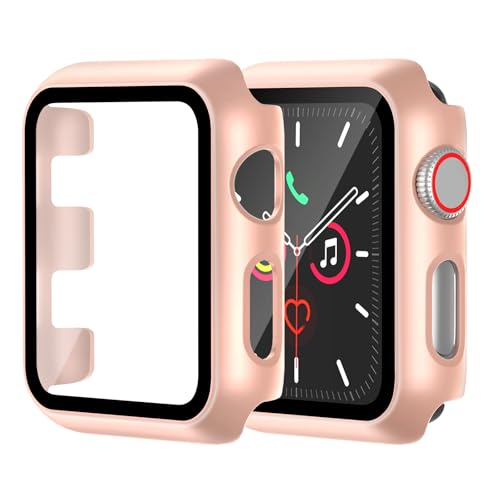 Hartschalen-Schutzhülle für Apple Watch Serie 3/2/1, 42 mm [vollständiger Schutz], integrierter Displayschutz, berührungsempfindlich, schlanke Stoßstangen-Abdeckung für iWatch S3/S2/S1, Zubehör, 42 mm von idudu