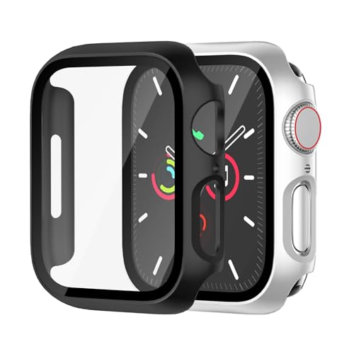 Hartschalen-Schutzhülle für Apple Watch Serie 9, Serie 7, 8, 41 mm [vollständiger Schutz], integrierter Displayschutz, berührungsempfindlich, schlanke Stoßstangen-Abdeckung für iWatch S9/S8/S7 von idudu