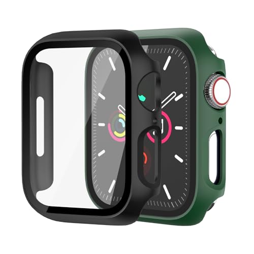 Hartschalen-Schutzhülle für Apple Watch Serie 9, Serie 7, 8, 41 mm [vollständiger Schutz], integrierter Displayschutz, berührungsempfindlich, schlanke Stoßstangen-Abdeckung für iWatch S9/S8/S7 von idudu