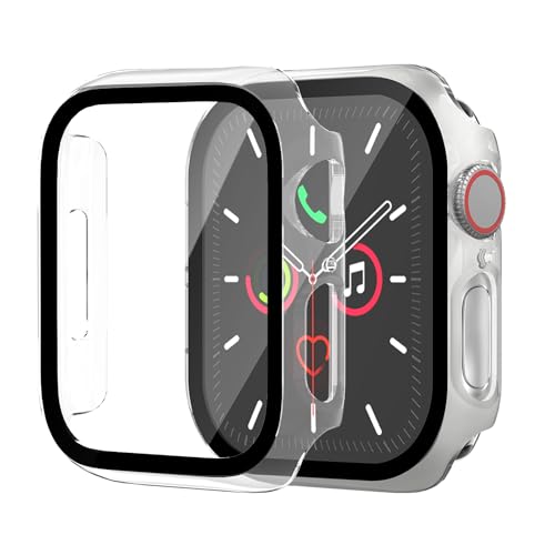 Hartschalen-Schutzhülle für Apple Watch Serie 9, Serie 7, 8, 41 mm [vollständiger Schutz], integrierter Displayschutz, berührungsempfindlich, schlanke Stoßstangen-Abdeckung für iWatch S9/S8/S7 von idudu