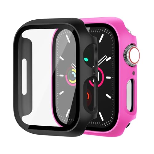 Hartschalen-Schutzhülle für Apple Watch Serie 9, Serie 7, 8, 45 mm [vollständiger Schutz], integrierter Displayschutz, berührungsempfindlich, schlanke Stoßstangen-Abdeckung für iWatch S9/S8/S7 von idudu