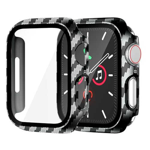 Hartschalen-Schutzhülle für Apple Watch Serie 9, Serie 7, 8, 45 mm [vollständiger Schutz], integrierter Displayschutz, berührungsempfindlich, schlanke Stoßstangen-Abdeckung für iWatch S9/S8/S7 von idudu