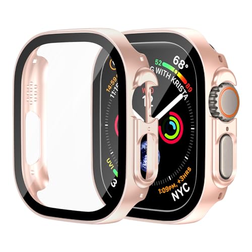 Hartschalen-Schutzhülle für Apple Watch Ultra 2/1, 49 mm, vollständiger Schutz, integrierter Displayschutz, berührungsempfindlich, schlanke Stoßfängerabdeckung für iWatch Ultra 2, 49 mm Zubehör von idudu