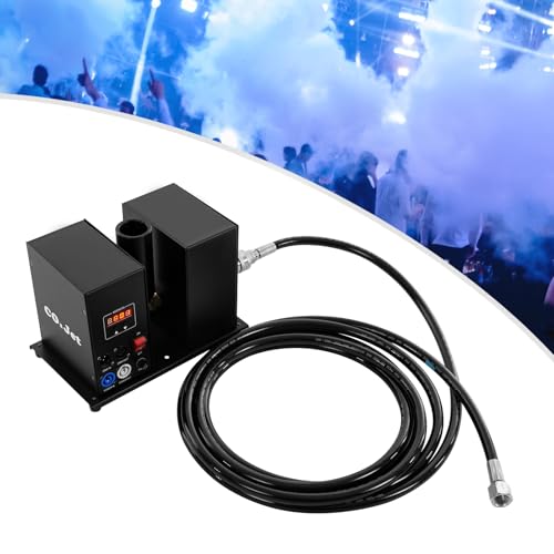 CO₂-Luftsäulenmaschine 250W, Nebelmaschine Co2 controll Jet Rauch Maschine, Niedertemperatur-Jet-Nebelmaschine, Sprühhöhe 7-8m, für Bühne, Hochzeit, Bar, Musikperformance von ieLsngai