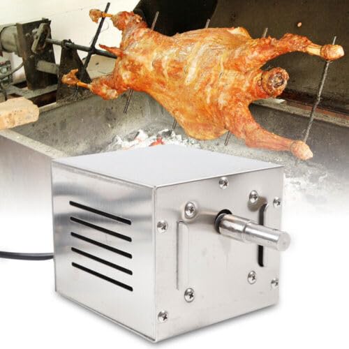 Grillmotor, Edelstahl Spanferkelgrillmotor 60KG, BBQ-Röster Spanferkelgrillmotor, BBQ Motor Barbecue Grill Motor Zubehör 25W von ieLsngai