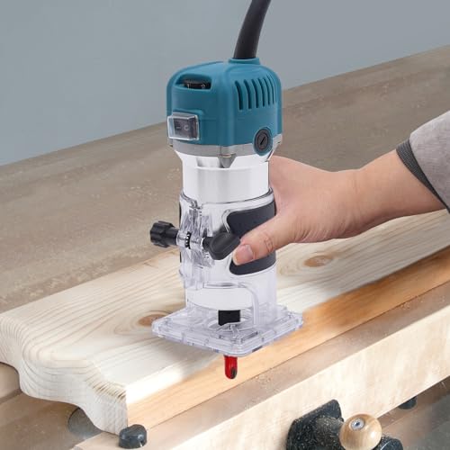 Holzschneider Stabil Handheld 800W, 6 Variable Electric Hand Holz Oberfräse Kantenfräse, Tagbarer Kompaktes Holz Router Werkzeug 30000r/min Holzschneider Stabil Handheld 800W, 6 Variable Electric Hand Holz Oberfräse Kantenfräse, Tagbarer Kompaktes Holz Router Werkzeug 30000r/min von ieLsngai