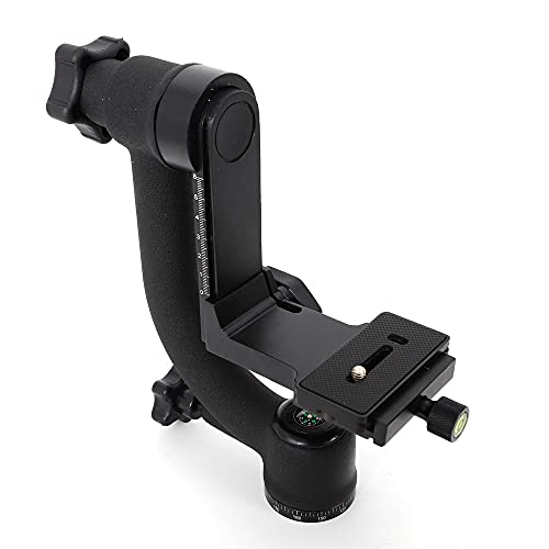Professioneller 360° Panorama Gimbal Stativkopf, Heavy Duty Metall 360° Panorama Gimbal Stativkopf für Teleobjektiv DSLR Kamera Professioneller 360° Panorama Gimbal Stativkopf, Heavy Duty Metall 360° Panorama Gimbal Stativkopf für Teleobjektiv DSLR Kamera von ieLsngai