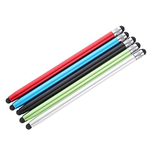 5st Touchscreen-stift Universeller Eingabestift Smartphone-stift Stift Mit Tragbarer Kapazität Tragbarer Eingabestift Telefon Aluminiumlegierung Kopf Aus Silikon Handy von ifundom