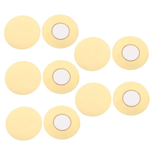 ifundom 10 Stück Pickup-Summer gitarre zubehör Akustisches Mikrofon für Schlagzeug Summertrommel -Pickup -Wandler -Mikrofon Gitarrenscheibenwandler Trommelauslösersensor Kupfer Beige von ifundom