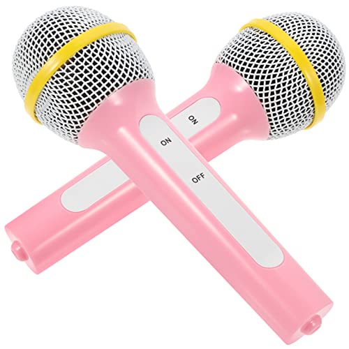 ifundom 2 Stück Simulationsmikrofonspielzeug Karaoke Kind Stütze Fälschung Gefälscht Party Simulation Requisiten Mikrofon Miniatur-mikrofon- Rosa Plastik ifundom 2 Stück Simulationsmikrofonspielzeug Karaoke Kind Stütze Fälschung Gefälscht Party Simulation Requisiten Mikrofon Miniatur-mikrofon- Rosa Plastik von ifundom