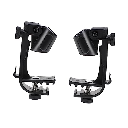 ifundom 2Stücke Mikrofonhalterung Handheld Mikrofon Clips für Drummer Tragbar Schwarz Stoßfest Kompatibel mit Verschiedenen Mikrofonen für Auftritte ifundom 2Stücke Mikrofonhalterung Handheld Mikrofon Clips für Drummer Tragbar Schwarz Stoßfest Kompatibel mit Verschiedenen Mikrofonen für Auftritte von ifundom