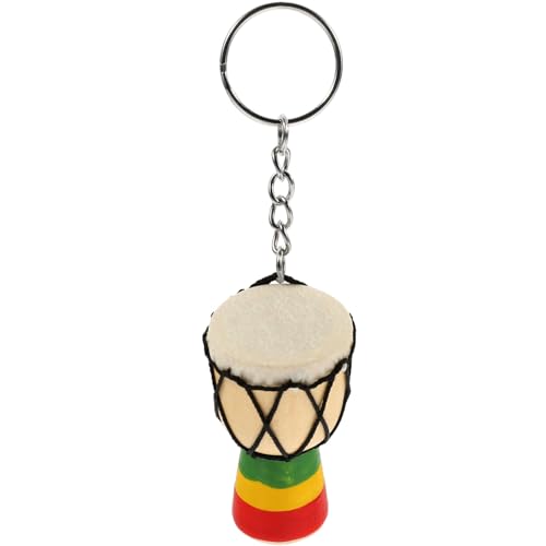 ifundom Djembe Trommel Schlüsselanhänger Mini Holz Djembe Trommel Charm Anhänger Afrikanische Trommel Musikinstrument Schlüsselanhänger Für Schlagzeuger Musikliebhaber von ifundom