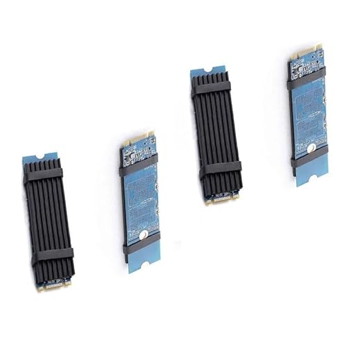 Aluminium M.2 Kühler SSD Kühlkörper Set inkl Wärmeleitpads (4x) Leistungsstarker NVMe Kühlkörper Aluminium M.2 Kühler SSD Kühlkörper Set inkl Wärmeleitpads (4x) Leistungsstarker NVMe Kühlkörper von iguTrail