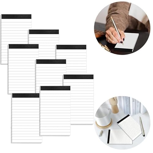 iguTrail Notizblock klein A7 (8er Pack) liniert Mini Schreibblock To-Do Listen Perfekte Ersatzblöcke für Büro, Arbeit & Zuhause von iguTrail