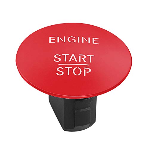 ihreesy Motor Start Stopp Drucktaste,2215450714 Keyless-Start Stop Zündschalter Motor Schalter Dekor Auto Motor Ein Knopf Startknopf Abdeckung Kompatibel für W204 W205 W212 W221 W166 W25,Rot von ihreesy