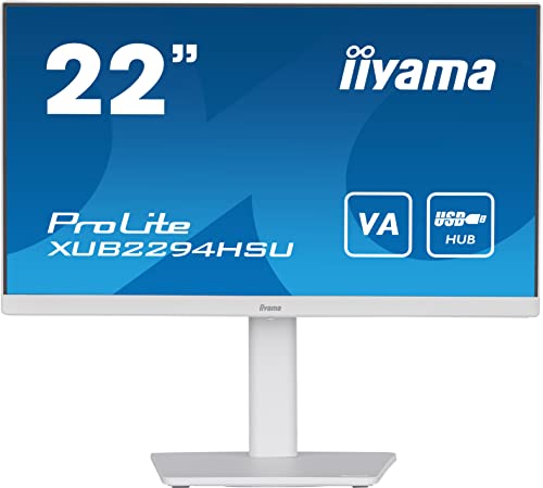 PC -Bildschirm - IIYAMA Prolite XUB22294HSU -W2 - 21,5 FHD - VA -Platte - 1 ms - 75 Hz - HDMI / DisplayPort / USB - Fuß einstel PC -Bildschirm - IIYAMA Prolite XUB22294HSU -W2 - 21,5 FHD - VA -Platte - 1 ms - 75 Hz - HDMI / DisplayPort / USB - Fuß einstel von iiyama