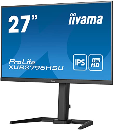 PC -Bildschirm - IIYAMA XUB2796HSU -B5 - 27 FHD - IPS SPLAB - 1 MS - 75Hz - HDMI / DisplayPort / USB - Einstellbare Fußhöhe von iiyama
