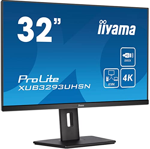 PC-Bildschirm – IIYAMA – XUB3293UHSN-B5 – 32 IPS LED 4K 3840 x 2160 – 4 ms – 60 Hz – HDMI DP USB-C von iiyama