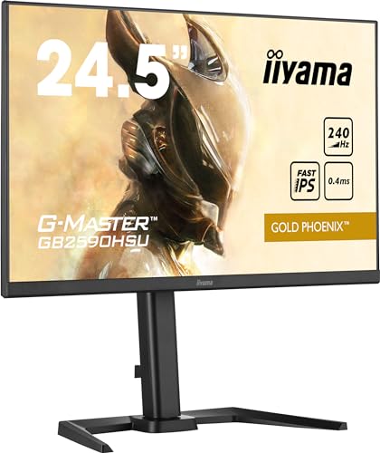 PC-Gamer-Bildschirm – IIYAMA – G-Master Gold Phoenix – GB2590HSU-B5 – 24,5 FHD – 0,4 ms – 240 Hz – HDMI / DisplayP von iiyama