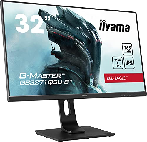 iiyama G-MASTER Red Eagle GB3271QSU-B1 80cm 31,5“ IPS Gaming Monitor WQHD HDMI DP USB3.0 1ms 165Hz FreeSync-Premium Höhenverstellung schwarz iiyama G-MASTER Red Eagle GB3271QSU-B1 80cm 31,5“ IPS Gaming Monitor WQHD HDMI DP USB3.0 1ms 165Hz FreeSync-Premium Höhenverstellung schwarz von iiyama