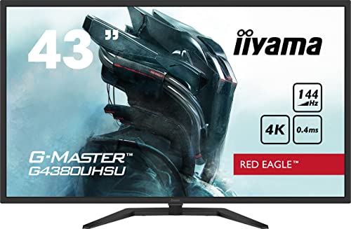iiyama G-MASTER Red Eagle G4380UHSU-B1 108cm 42,5“ VA LED Gaming Monitor 4K UHD HDMI DP USB3.0 0.4ms 144Hz HDR FreeSync-Premium schwarz iiyama G-MASTER Red Eagle G4380UHSU-B1 108cm 42,5“ VA LED Gaming Monitor 4K UHD HDMI DP USB3.0 0.4ms 144Hz HDR FreeSync-Premium schwarz von iiyama