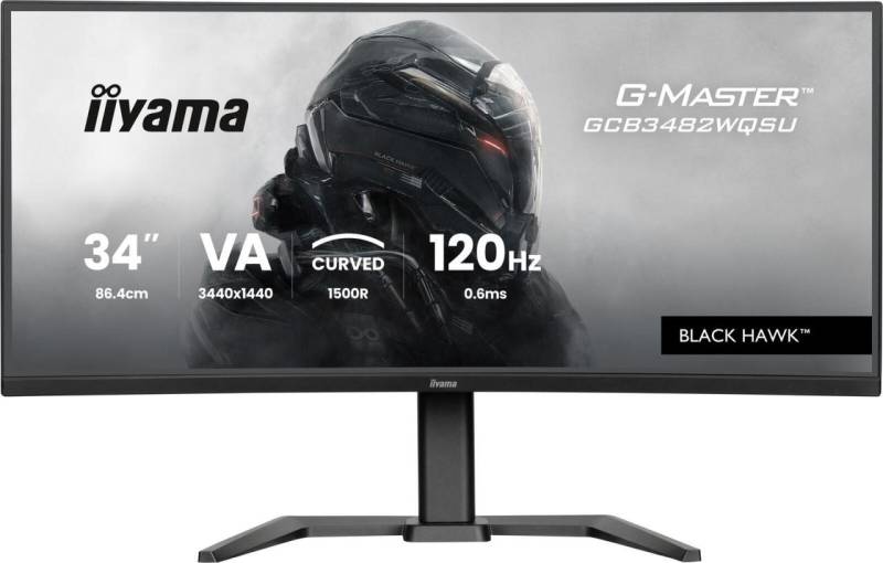 iiyama GCB3482WQSU-B1 UltraWide Quad HD Curved Gaming Display 86,4 cm (34") von iiyama