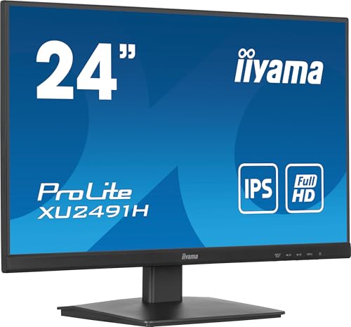 iiyama Prolite XU2491H-B1 60,5cm 23,8" IPS LED-Monitor Full-HD 100Hz HDMI DP Adaptive Sync schwarz von iiyama