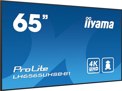 iiyama Prolite LH6565UHSB-B1 163,9cm 64,5" Digital Signage Display IPS LED Panel 4K UHD HDMI DP USB2.0 RS-232c RJ45 Audio-Out Mediaplayer Android-OS WiFi 24/7 800 cd/m² schwarz iiyama Prolite LH6565UHSB-B1 163,9cm 64,5" Digital Signage Display IPS LED Panel 4K UHD HDMI DP USB2.0 RS-232c RJ45 Audio-Out Mediaplayer Android-OS WiFi 24/7 800 cd/m² schwarz von iiyama