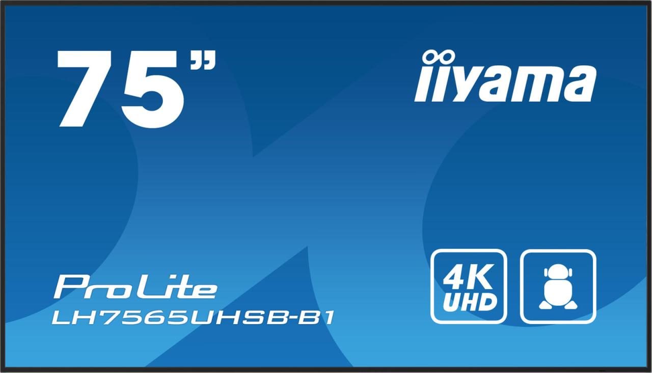 iiyama ProLite LH7565UHSB-B1 Signage Display 189cm (74,5") von iiyama