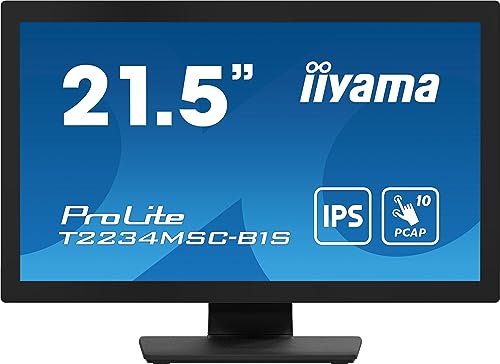 iiyama ProLite T2234MSC-B1S 54,6cm 21,5" IPS LED-Monitor Full-HD 10 Punkt Multitouch kapazitiv VGA HDMI DP 7H IP65 Touch-durch-Glas Anti-Fingerprint schwarz iiyama ProLite T2234MSC-B1S 54,6cm 21,5" IPS LED-Monitor Full-HD 10 Punkt Multitouch kapazitiv VGA HDMI DP 7H IP65 Touch-durch-Glas Anti-Fingerprint schwarz von iiyama