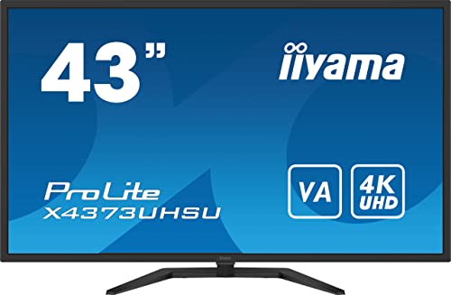 iiyama Prolite X4373UHSU-B1 42,5cm 42,5" VA LED-Monitor 4K UHD 2xHDMI DP mDP 4xUSB 2.0/3.0 DP-Out Daisy Chain PbP HDR schwarz von iiyama