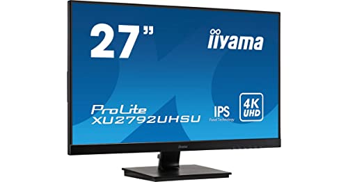 iiyama ProLite XU2792UHSU-B1 68,4cm 27" IPS LED-Monitor 4K UHD DVI HDMI DP 2xUSB3.0 Slim-Line schwarz von iiyama