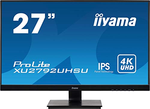 iiyama ProLite XU2792UHSU-B1 68,4cm 27" IPS LED-Monitor 4K UHD DVI HDMI DP 2xUSB3.0 Slim-Line schwarz von iiyama