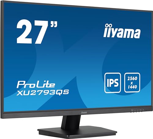 iiyama ProLite XU2793QS-B7 68,5cm 27" IPS LED-Monitor WQHD 100Hz HDMI DP Slim-Line Adaptive Sync schwarz iiyama ProLite XU2793QS-B7 68,5cm 27" IPS LED-Monitor WQHD 100Hz HDMI DP Slim-Line Adaptive Sync schwarz von iiyama