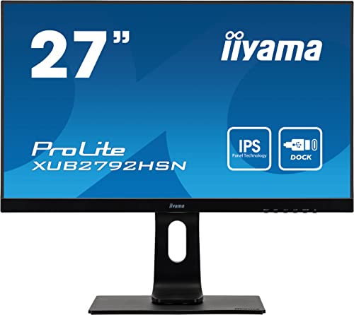 iiyama ProLite XUB2792HSN-B1 - LED monitor - 27' - 1920 x 1080 Full HD (1080p) @ 75 Hz - IPS - 250 cd/m² - 1000:1-4 ms - HDMI, DisplayPort, USB-C - speakers - black von iiyama