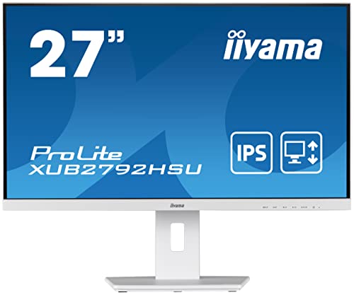 iiyama ProLite XUB2792HSU-W5 68,6cm 27 Zoll IPS LED-Monitor Full-HD VGA HDMI DP USB2.0 Ultra-Slim-Line Höhenverstellung Pivot weiß iiyama ProLite XUB2792HSU-W5 68,6cm 27 Zoll IPS LED-Monitor Full-HD VGA HDMI DP USB2.0 Ultra-Slim-Line Höhenverstellung Pivot weiß von iiyama