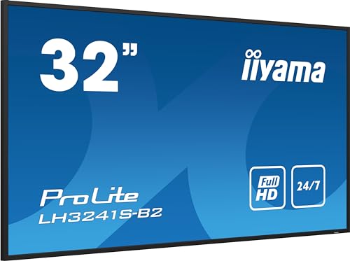 iiyama Prolite LH3241S-B2 80cm 31,5" Digital Signage Display IPS LED Monitor Full-HD VGA HDMI Audio-in/Out RS-232c-in/out RJ45 USB2.0 Mediaplayer 24/7 schwarz iiyama Prolite LH3241S-B2 80cm 31,5" Digital Signage Display IPS LED Monitor Full-HD VGA HDMI Audio-in/Out RS-232c-in/out RJ45 USB2.0 Mediaplayer 24/7 schwarz von iiyama