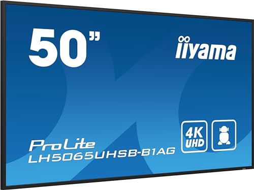 iiyama Prolite LH5065UHSB-B1AG 125,7cm 49,5" Digital Signage Display VA LED Panel 4K UHD HDMI DP USB2.0 RS-232c RJ45 Audio-Out Mediaplayer Android-OS WiFi 24/7 800 cd/m² schwarz iiyama Prolite LH5065UHSB-B1AG 125,7cm 49,5" Digital Signage Display VA LED Panel 4K UHD HDMI DP USB2.0 RS-232c RJ45 Audio-Out Mediaplayer Android-OS WiFi 24/7 800 cd/m² schwarz von iiyama