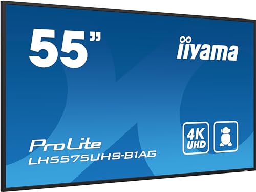 iiyama ProLite LH5575UHS-B1AG 139cm 54,6" Digital Signage Display IPS LED Panel 4K UHD HDMI DP in/out USB2.0 RS-232c RJ45 Mediaplayer Android-OS WiFi SDM-L micro-SD 24/7 schwarz iiyama ProLite LH5575UHS-B1AG 139cm 54,6" Digital Signage Display IPS LED Panel 4K UHD HDMI DP in/out USB2.0 RS-232c RJ45 Mediaplayer Android-OS WiFi SDM-L micro-SD 24/7 schwarz von iiyama