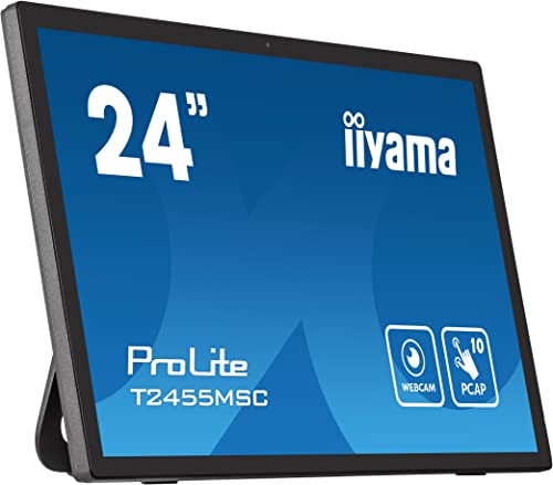 iiyama Prolite T2455MSC-B1 59,8 cm 23,8" IPS LED-Monitor Full-HD 10 Punkt Multitouch kapazitiv HDMI DP USB3.0 7H Webcam Mikrofon Anti-Fingerprint schwarz iiyama Prolite T2455MSC-B1 59,8 cm 23,8" IPS LED-Monitor Full-HD 10 Punkt Multitouch kapazitiv HDMI DP USB3.0 7H Webcam Mikrofon Anti-Fingerprint schwarz von iiyama