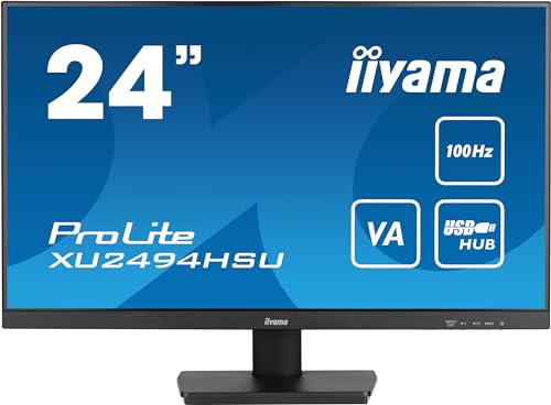 iiyama Prolite XU2494HSU-B6 60,5cm 23,8" VA LED-Monitor Full-HD 100Hz HDMI DP USB2.0 FreeSync schwarz von iiyama